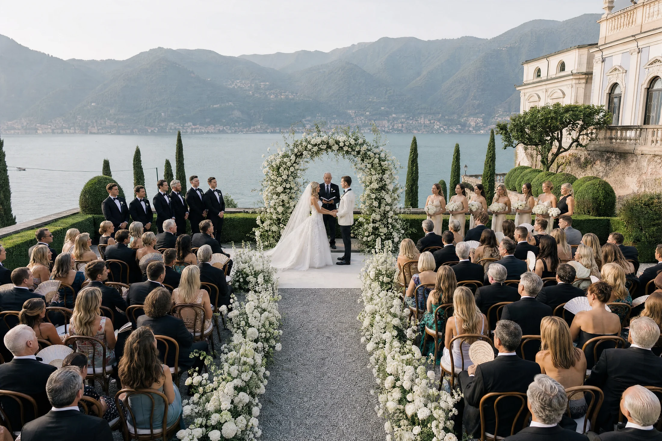 Mariage élégant sur le lac de Côme